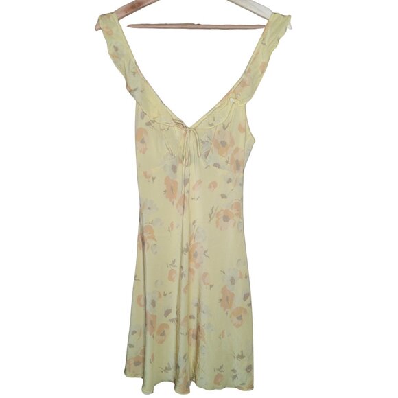 Realisation Par The Hazel In Zinnia Floral Babydoll Silk Mini Dress Dainty - Picture 4 of 10